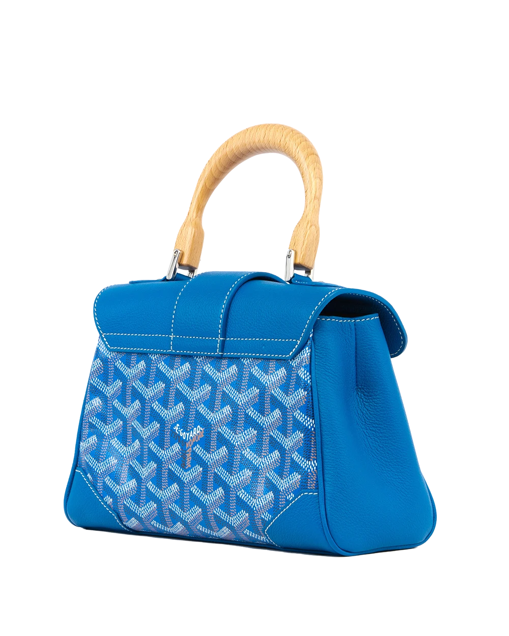 GOYARD SAIGON MINI BLUE CANVAS SHW LAR 020234 0392