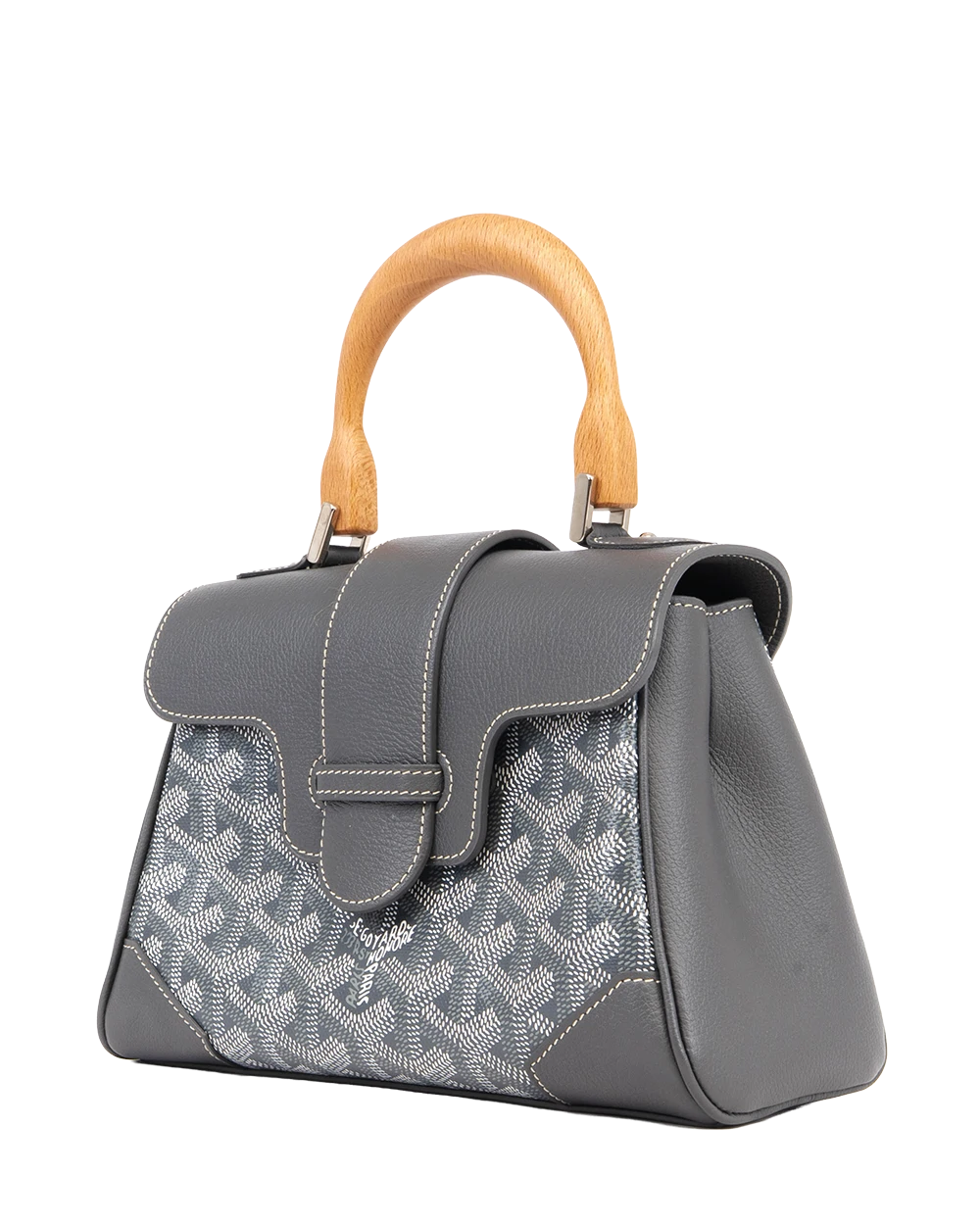 GOYARD SAIGON MINI GRAY CANVAS SHW LAR 020247 0537