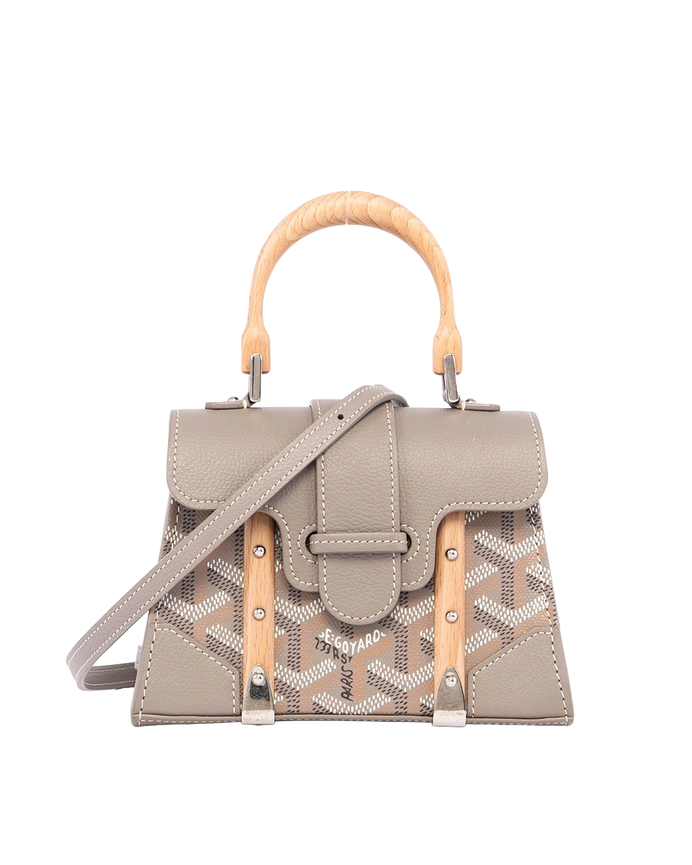 GOYARD SAIGON NANO GRAY CANVAS SHW LAR 020233 05127