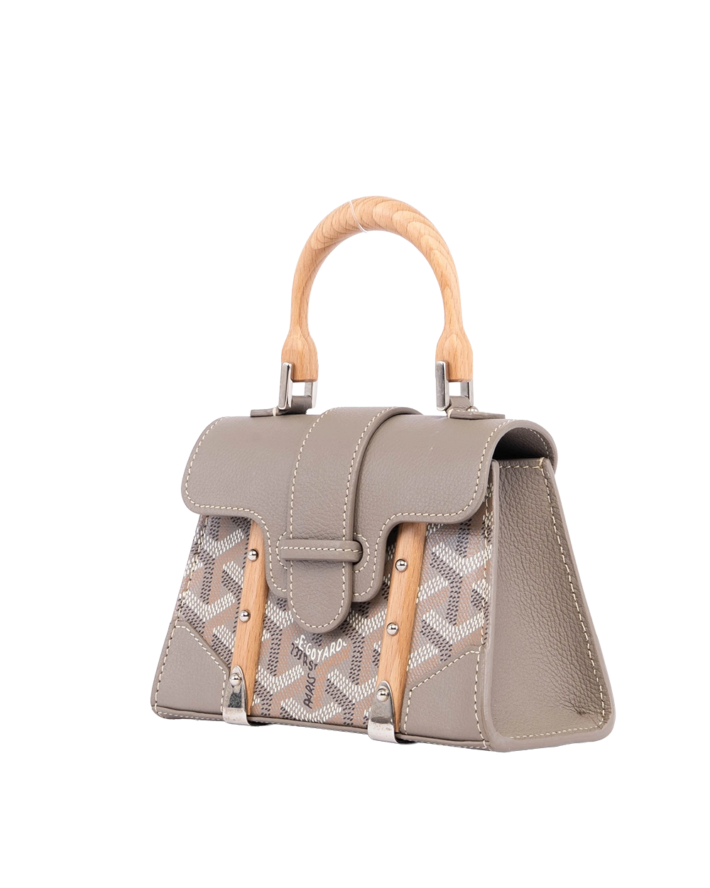 GOYARD SAIGON NANO GRAY CANVAS SHW LAR 020233 05129