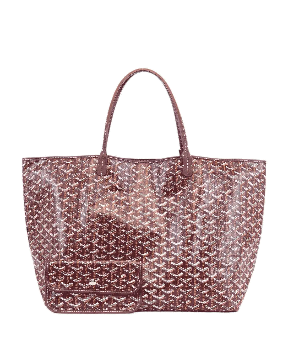 GOYARD ST. LOUIS GM RED BURGUNDY CANVAS SHW COZ 0202444303