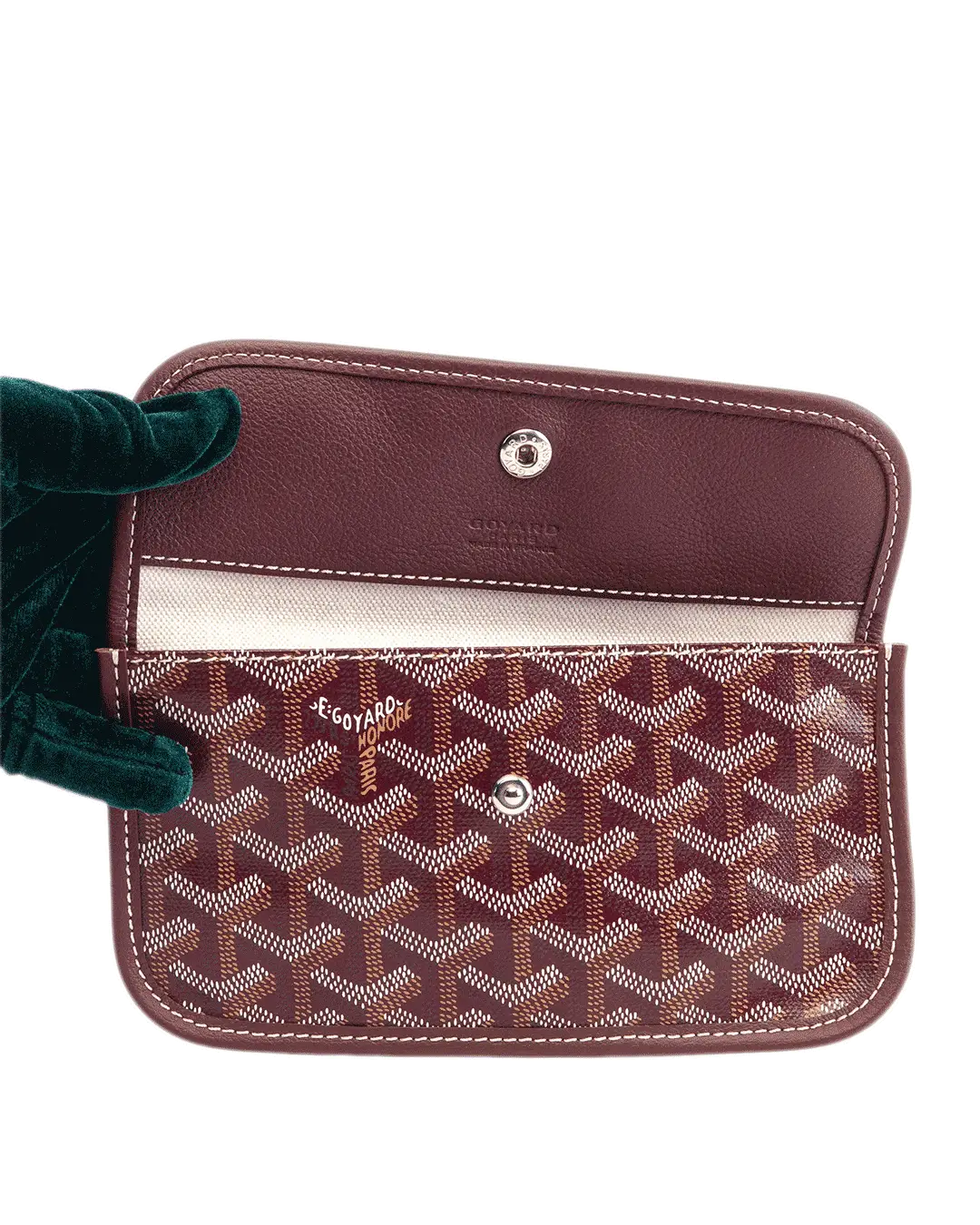 GOYARD ST. LOUIS GM RED BURGUNDY CANVAS SHW COZ 0202444317