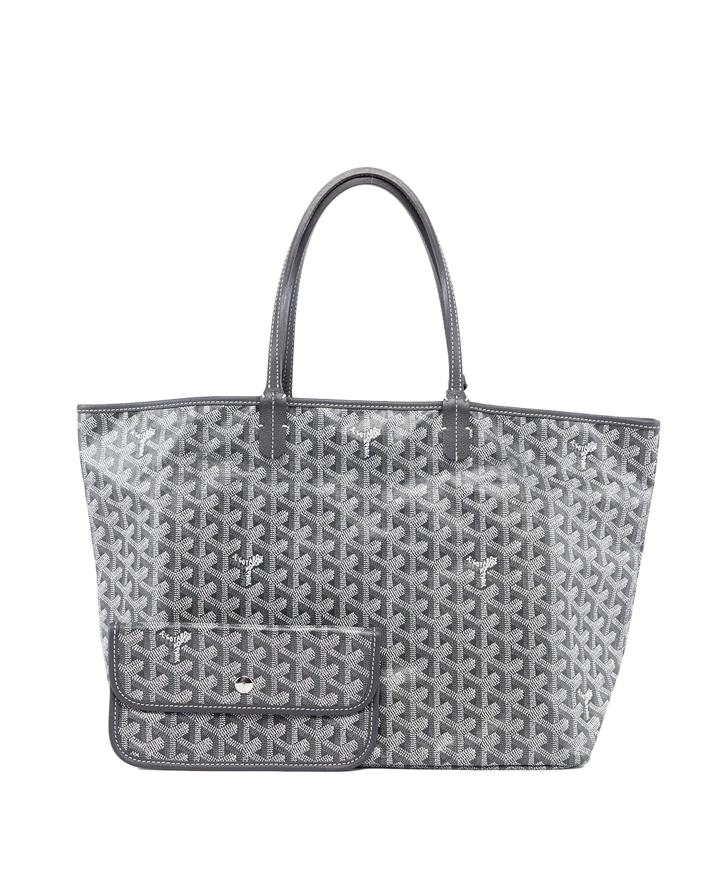 GOYARD ST. LOUIS PM GRAY CANVAS SHW CHN 020223 04884