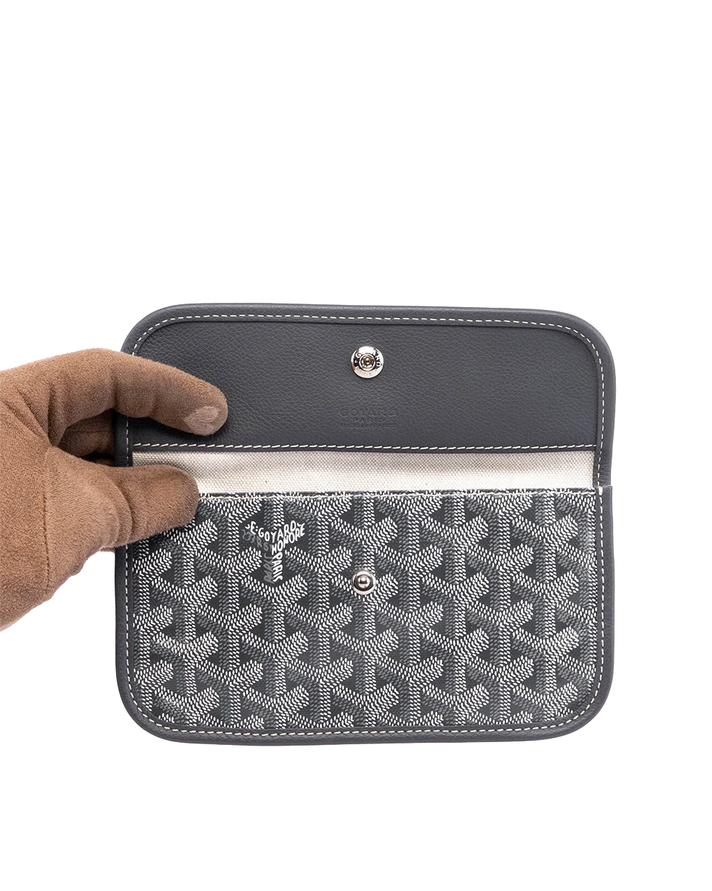 GOYARD ST. LOUIS PM GRAY CANVAS SHW CHN 020223 04901