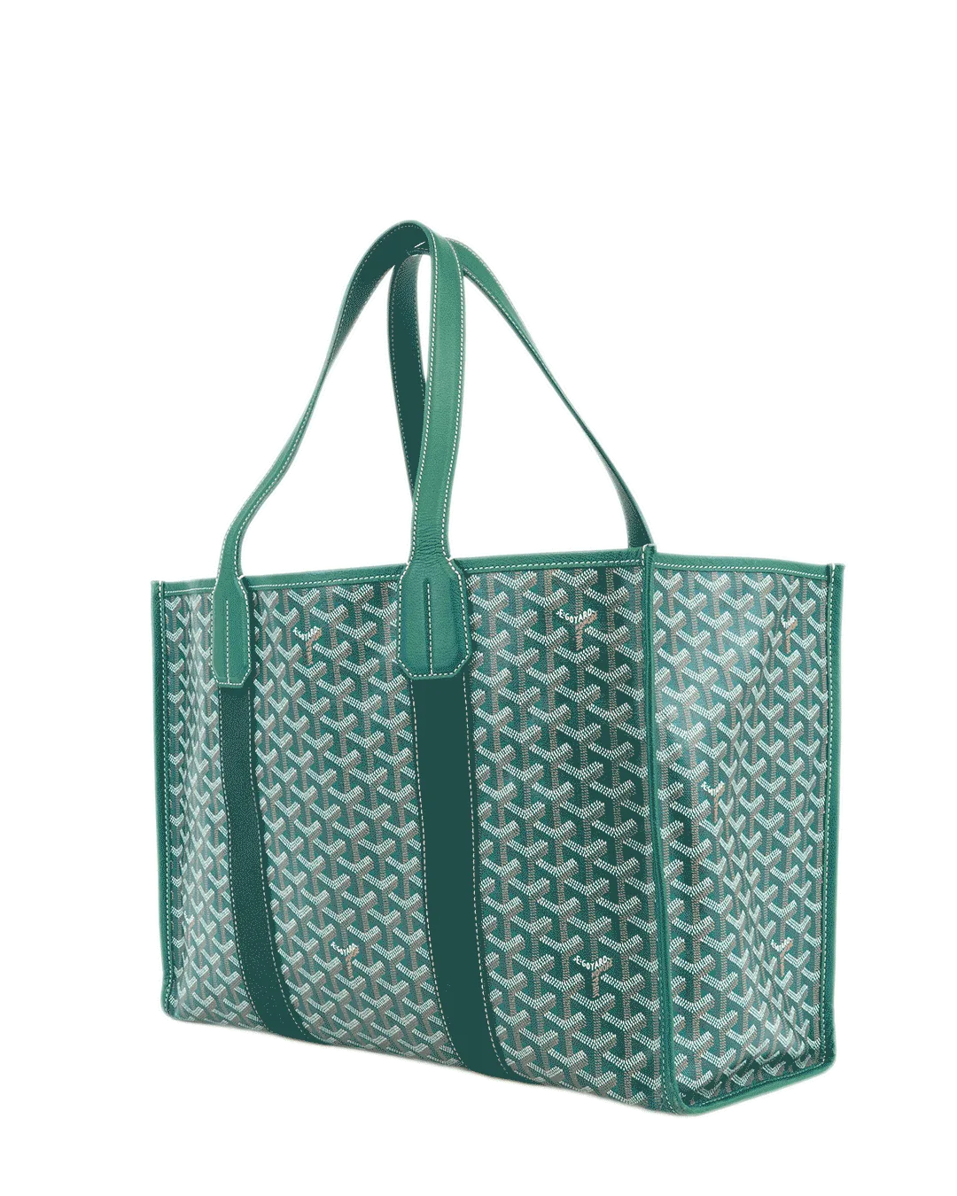 GOYARD VILLETTE TOTE MM GREEN CANVAS MAE020227 4008
