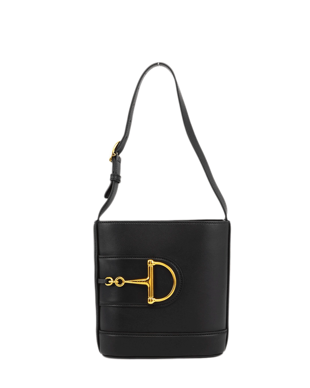 GUCCI 73 BUCKET SMALL BLACK CALF GHW 833665 650815 4213