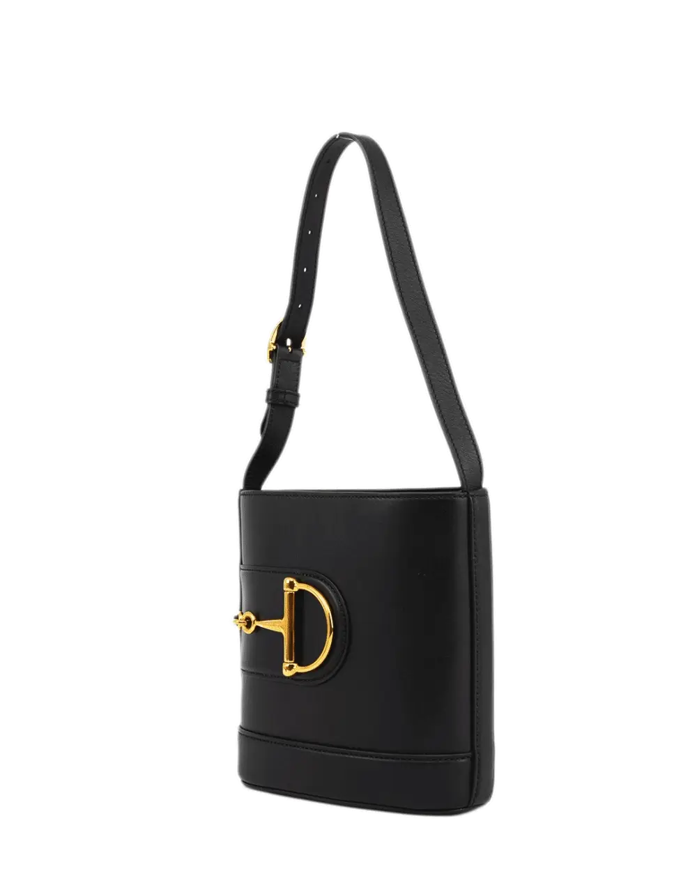 GUCCI 73 BUCKET SMALL BLACK CALF GHW 833665 650815 4214