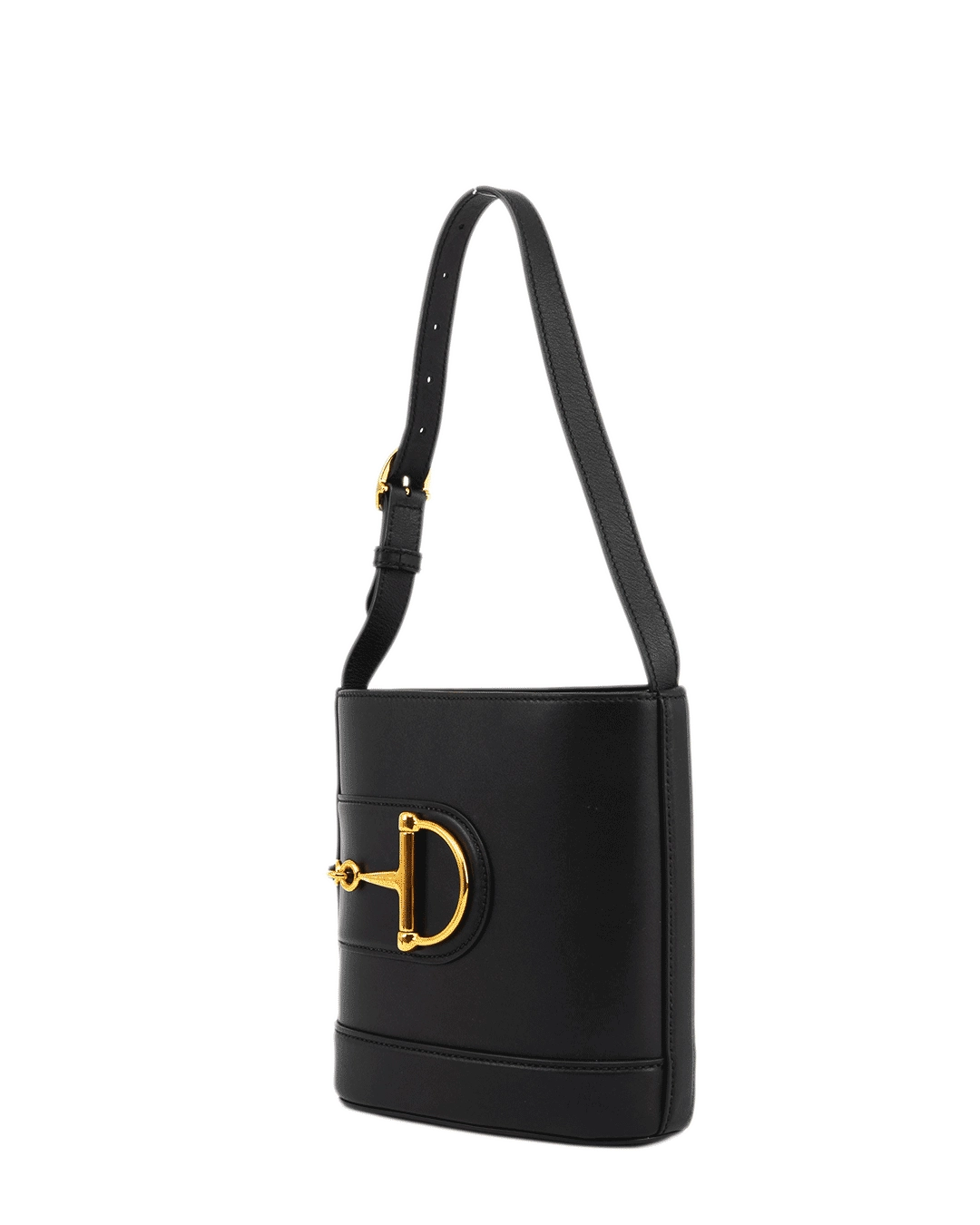 GUCCI 73 BUCKET SMALL BLACK CALF GHW 833665 650815 4214