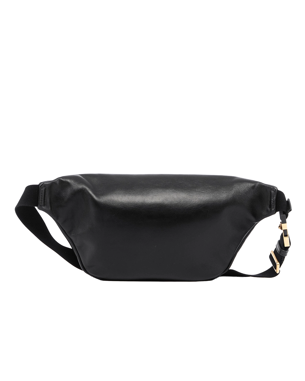 GUCCI ANIMAL STUDS BELT BAG BLACK CALF GHW 484683 562609 05824