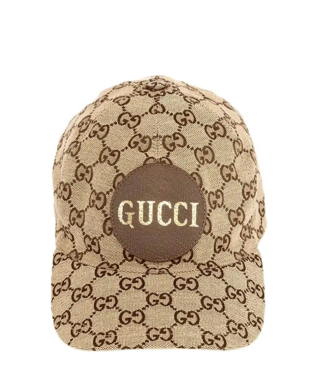 GUCCI BASEBALL CAP L BROWN GG MONOGRAM COTTON GHW 1585