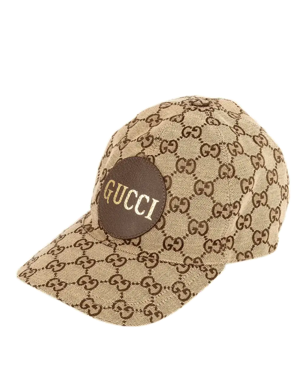 GUCCI BASEBALL CAP L BROWN GG MONOGRAM COTTON GHW 1586