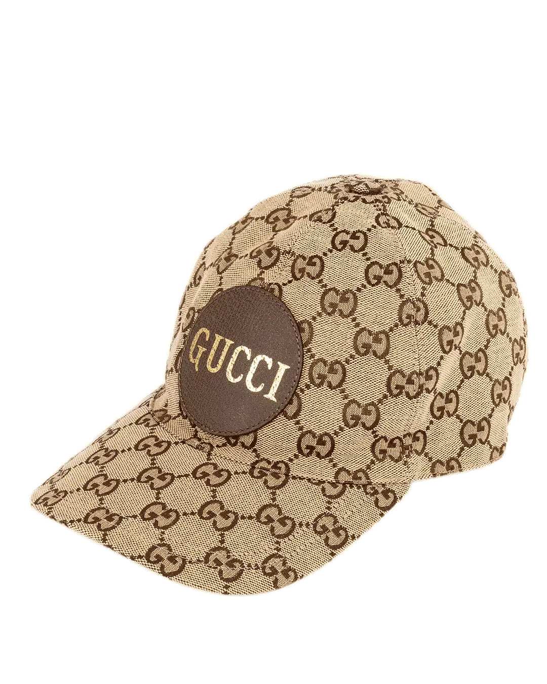 GUCCI BASEBALL CAP L BROWN GG MONOGRAM COTTON GHW 1586