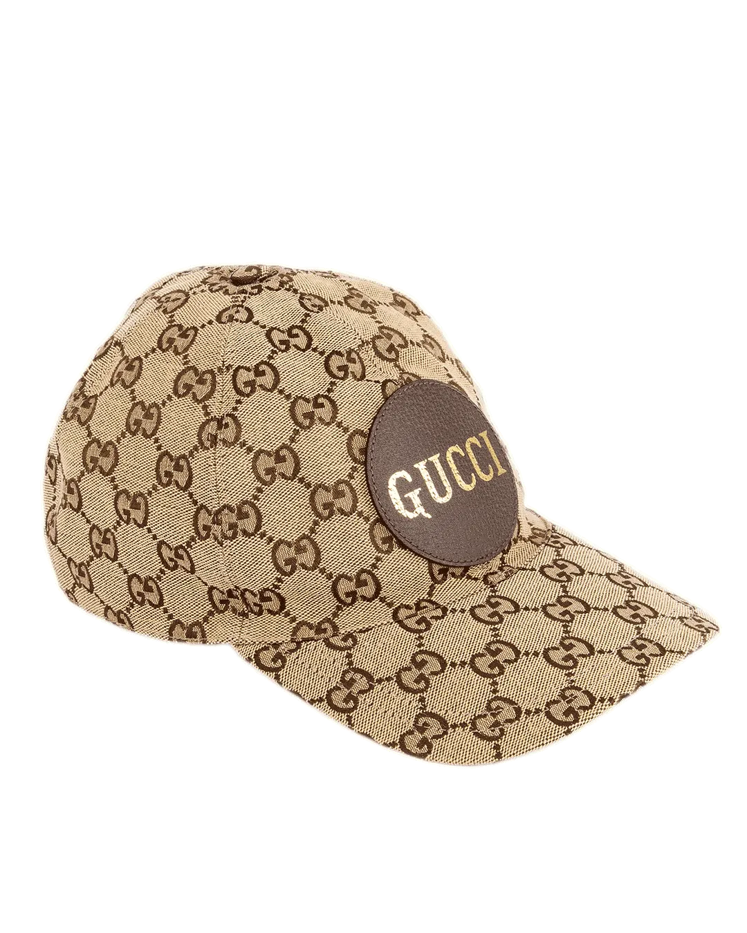 GUCCI BASEBALL CAP L BROWN GG MONOGRAM COTTON GHW 1587