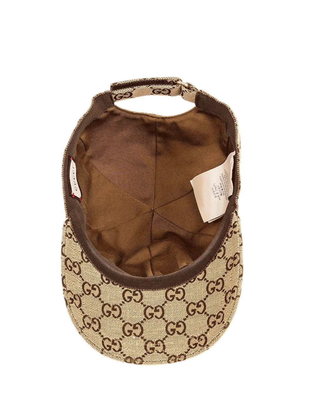 GUCCI BASEBALL CAP L BROWN GG MONOGRAM COTTON GHW 1592