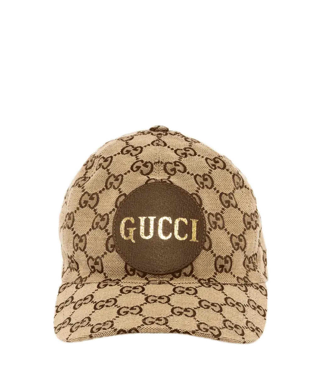 GUCCI BASEBALL CAP L BROWN GG MONOGRAM COTTON GHW 1970