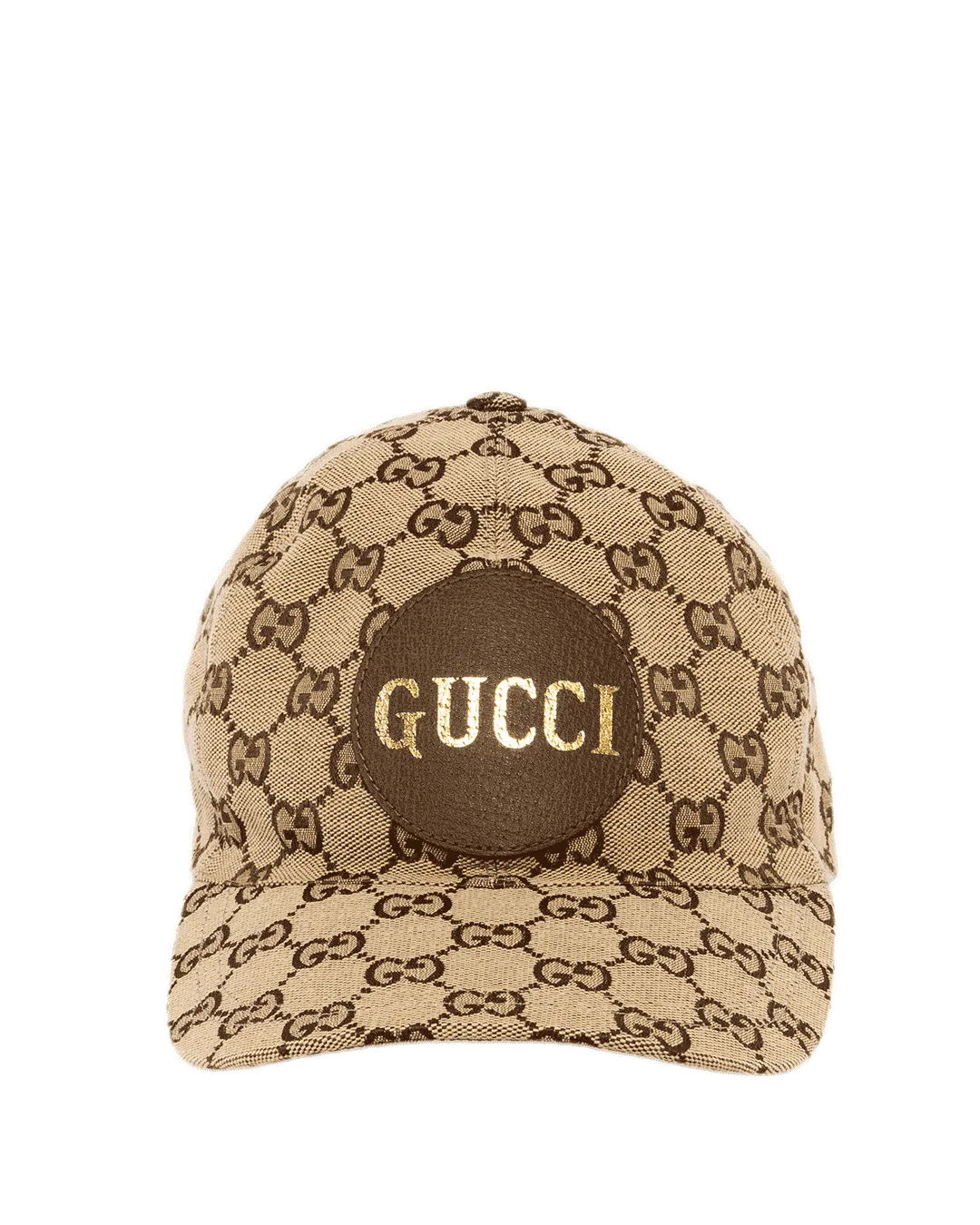 GUCCI BASEBALL CAP L BROWN GG MONOGRAM COTTON GHW 1970