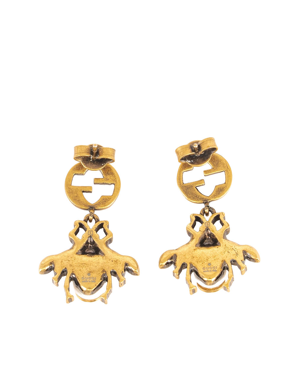 GUCCI BEE CRYSTAL EMBEELLISHED EARRING GHW 1495