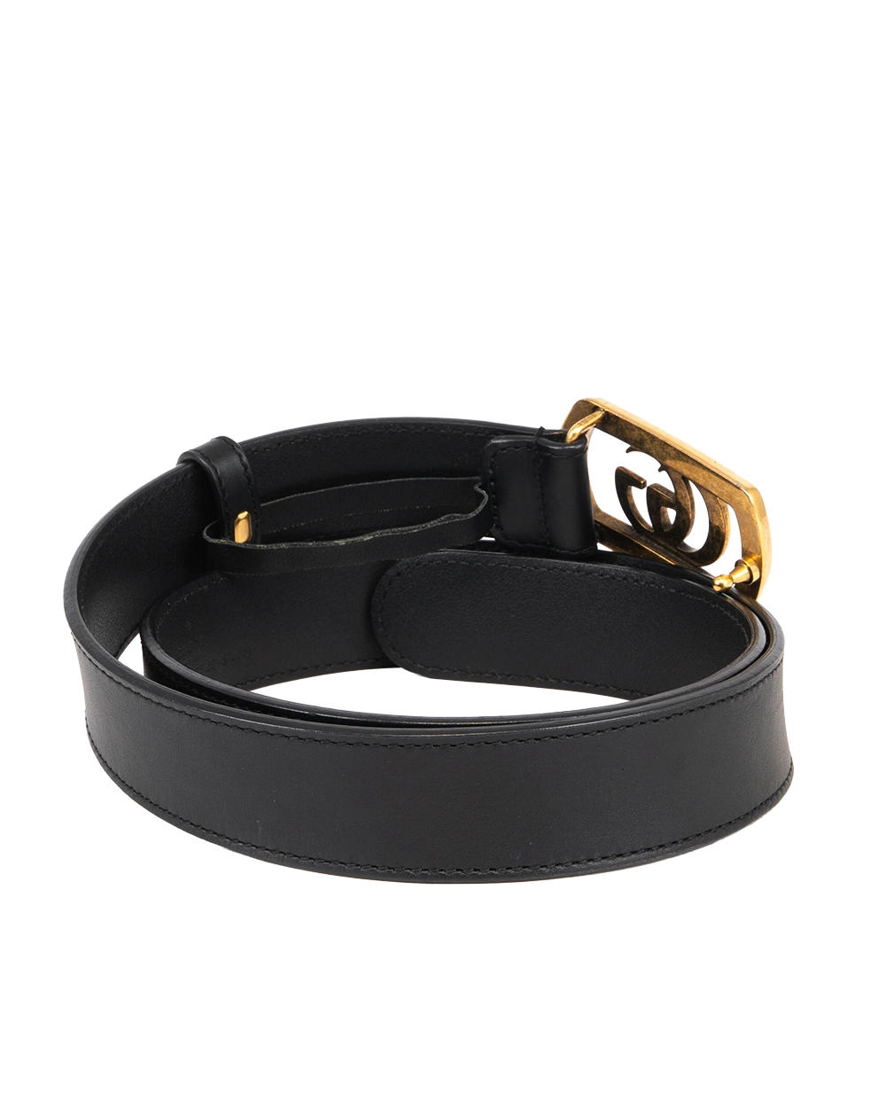 GUCCI BELT 3 CM 75 BLACK CALF GHW 51891