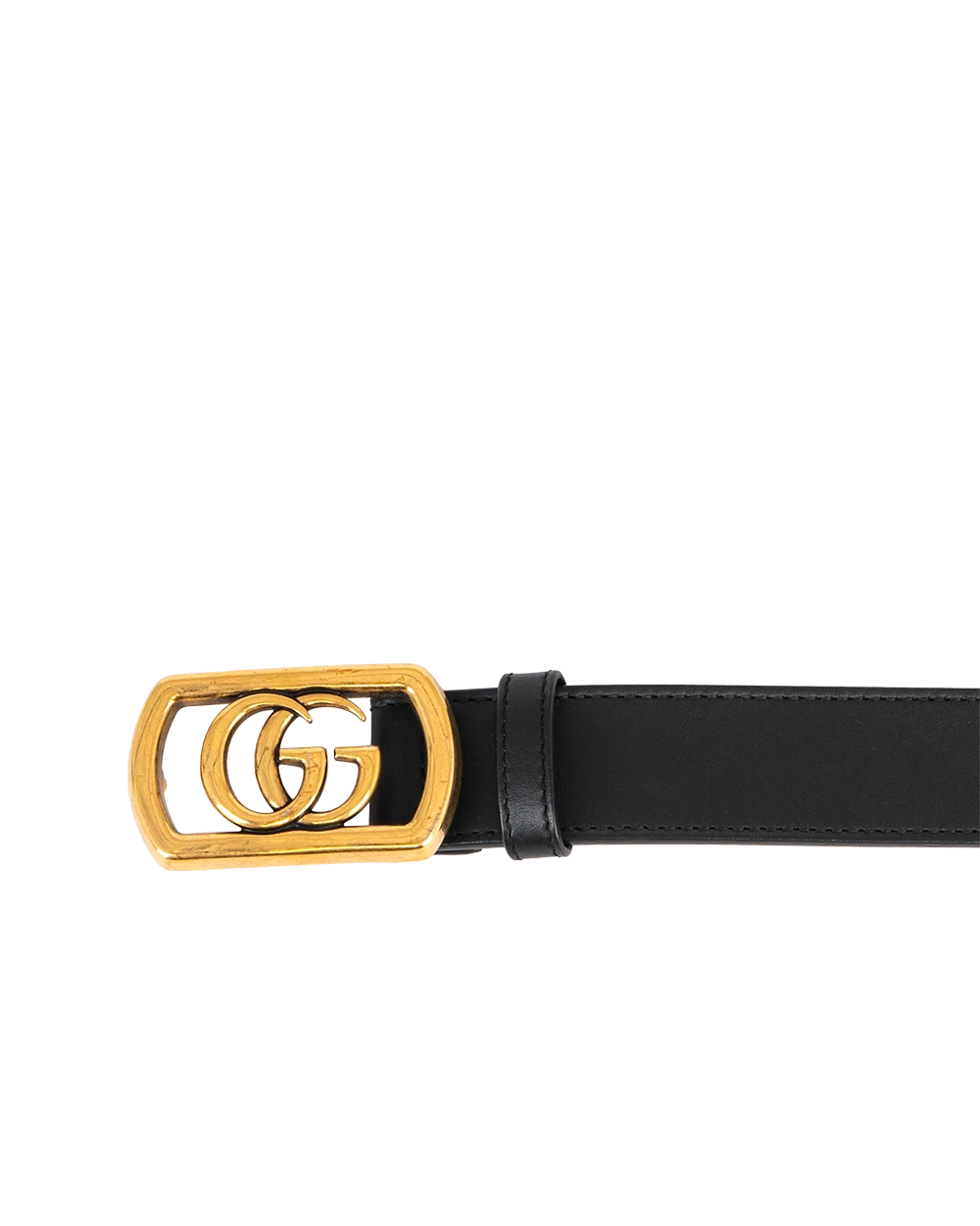 GUCCI BELT 3 CM 75 BLACK CALF GHW 51893