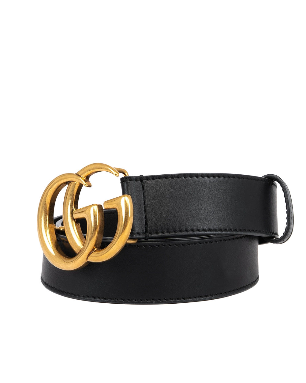GUCCI BELT 3 CM 75 BLACK CALF GHW 1368