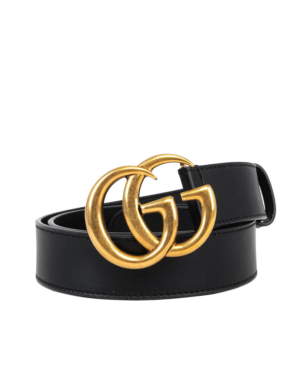 GUCCI BELT 3 CM 75 BLACK CALF GHW 1369
