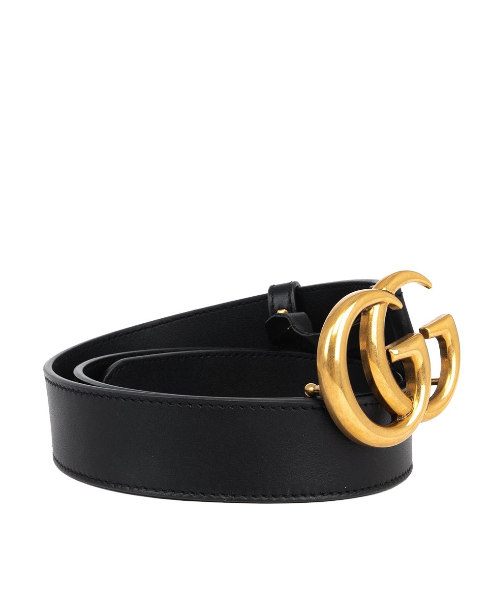 GUCCI BELT 3 CM 75 BLACK CALF GHW 1370