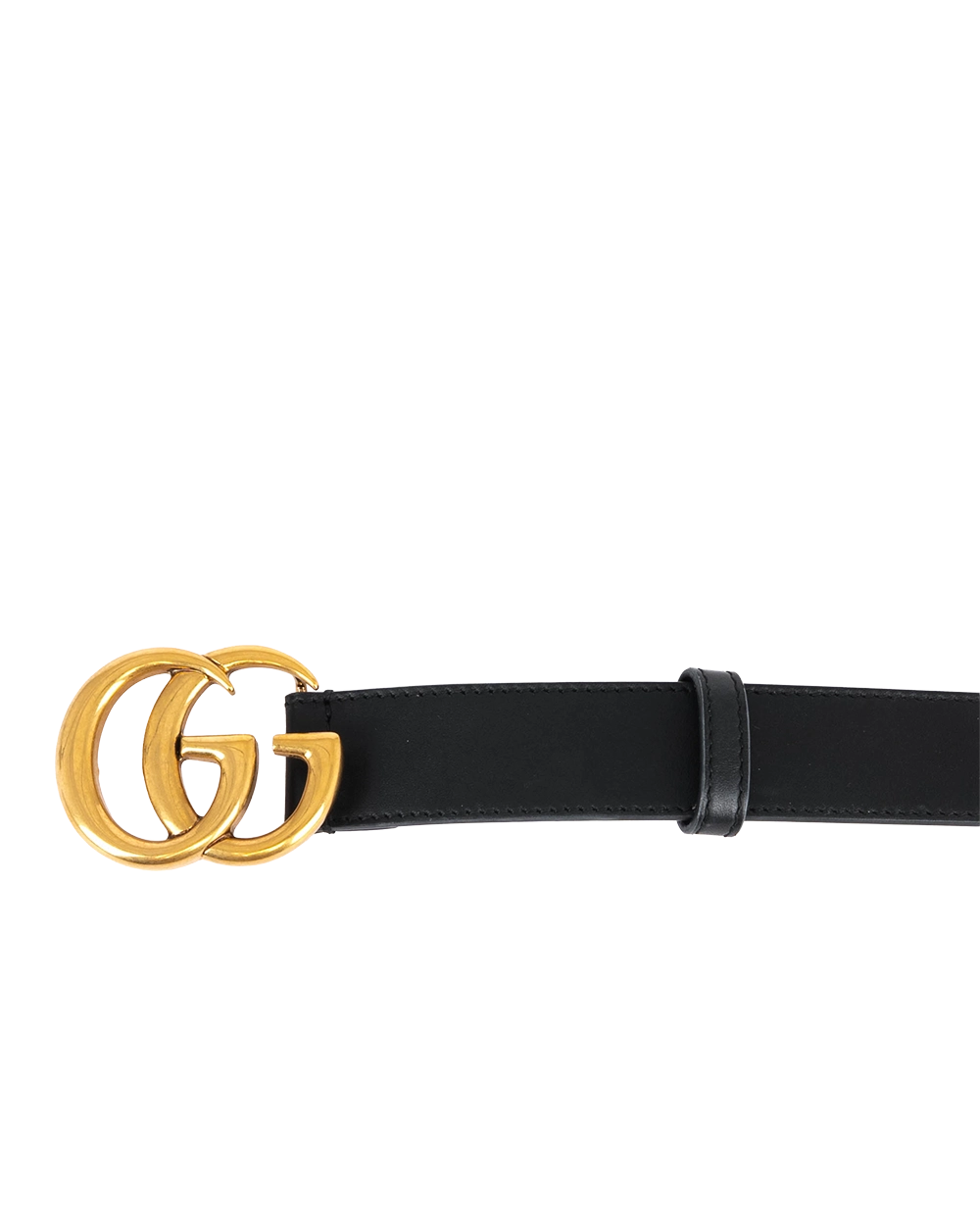 GUCCI BELT 3 CM 75 BLACK CALF GHW 1372