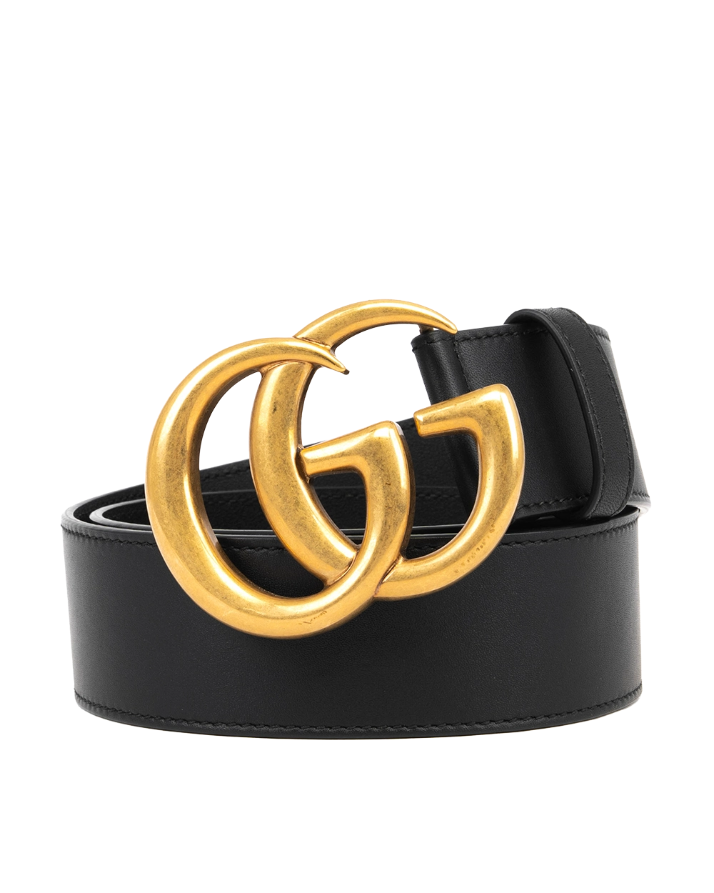 GUCCI BELT 4 CM 65 BLACK CALF GHW 0312