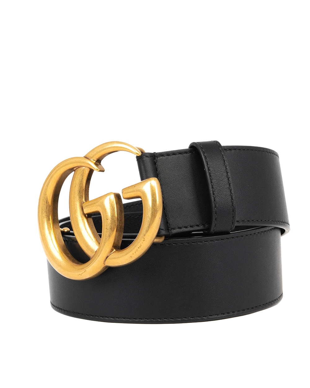 GUCCI BELT 4 CM 65 BLACK CALF GHW 0313