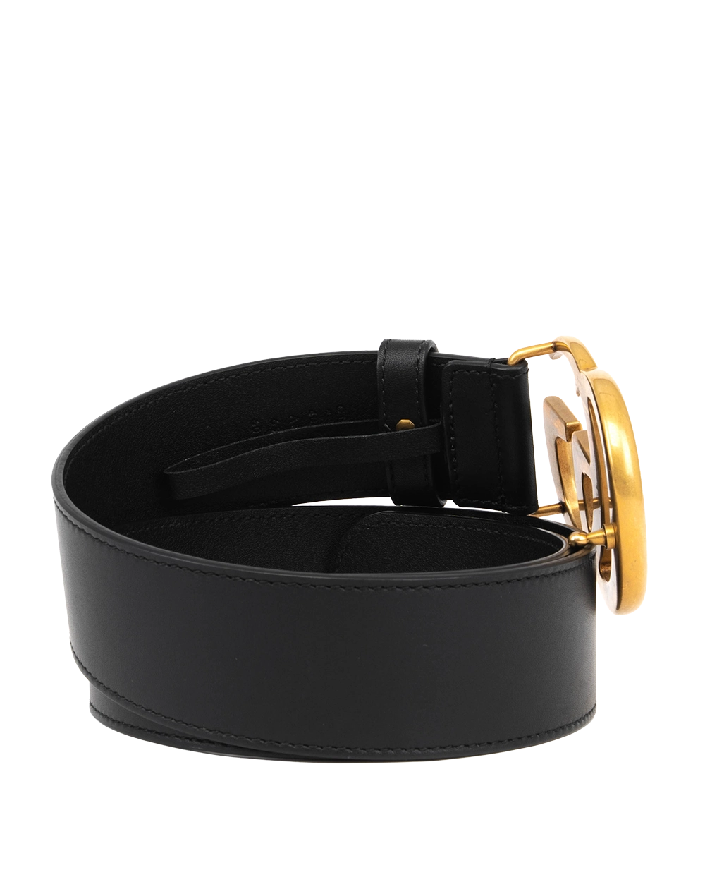 GUCCI BELT 4 CM 65 BLACK CALF GHW 0314