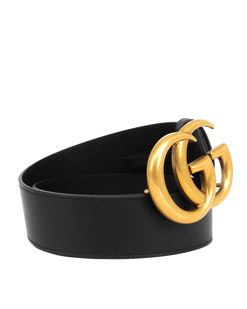 GUCCI BELT 4 CM 65 BLACK CALF GHW 0315