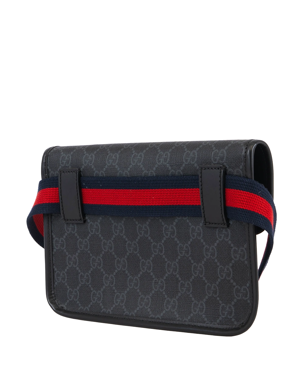GUCCI BELT BAG BLACK GG SUPREME MONOGRAM CANVAS SHW 598113 525040 1263