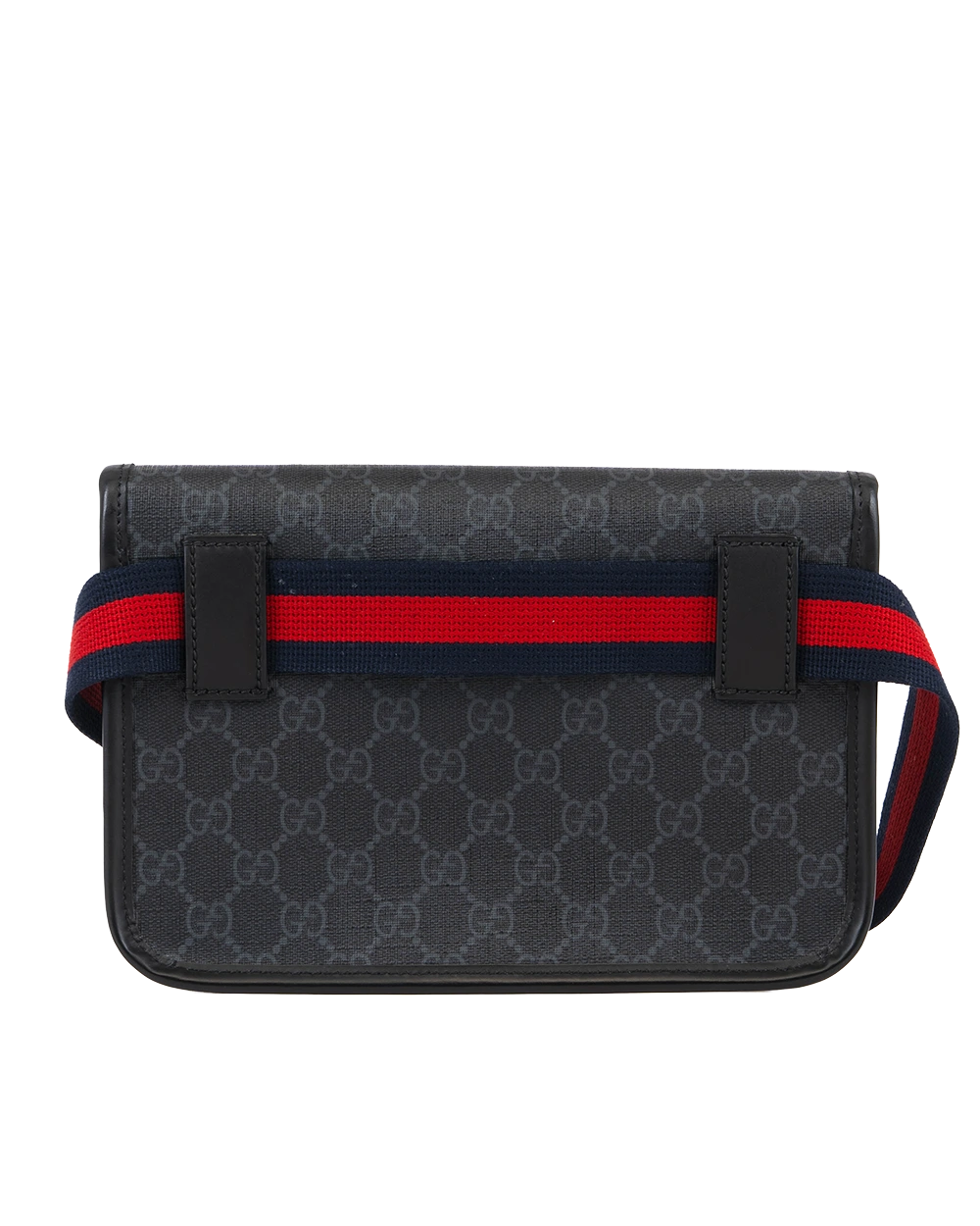 GUCCI BELT BAG BLACK GG SUPREME MONOGRAM CANVAS SHW 598113 525040 1264