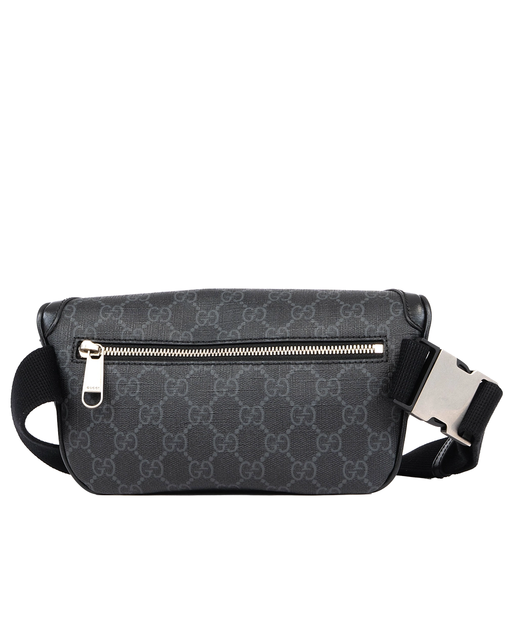 GUCCI BELT BAG INTERLOCKING BLACK GG SUPREME MONOGRAM CANVAS SHW 682933 486628 0471
