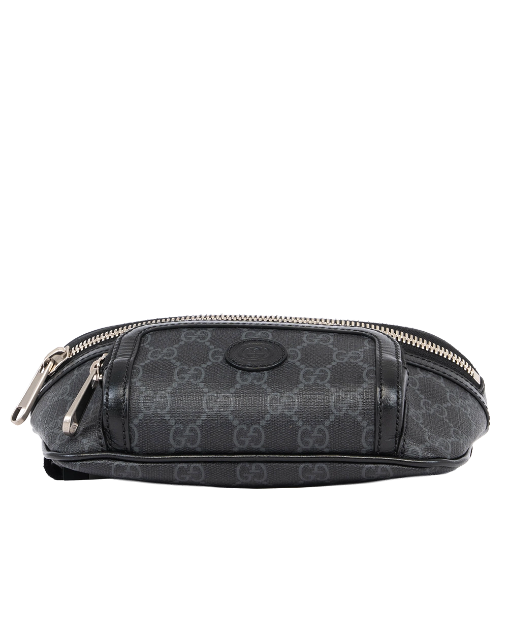 GUCCI BELT BAG INTERLOCKING BLACK GG SUPREME MONOGRAM CANVAS SHW 682933 486628 0472