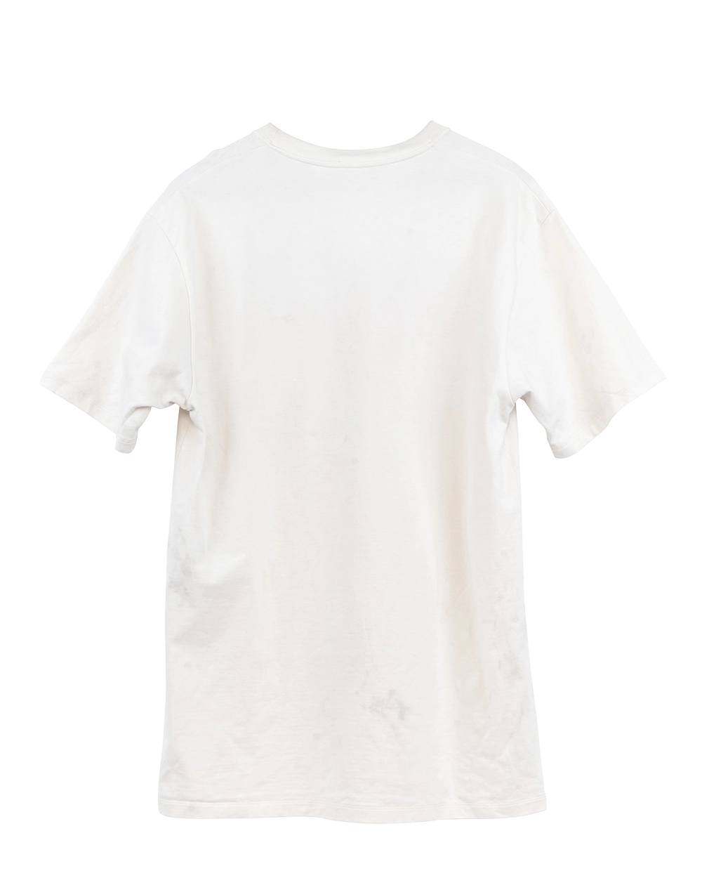 GUCCI BLADE LOGO T SHIRT L WHITE COTTON 72104