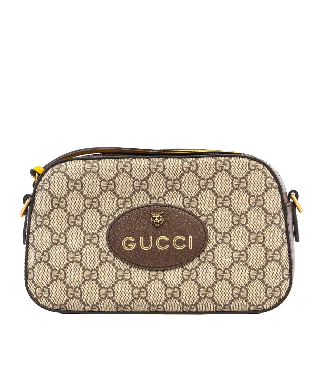 GUCCI CAMERA TIGER BROWN GG MONOGRAM CANVAS GHW 476466 520981 3007