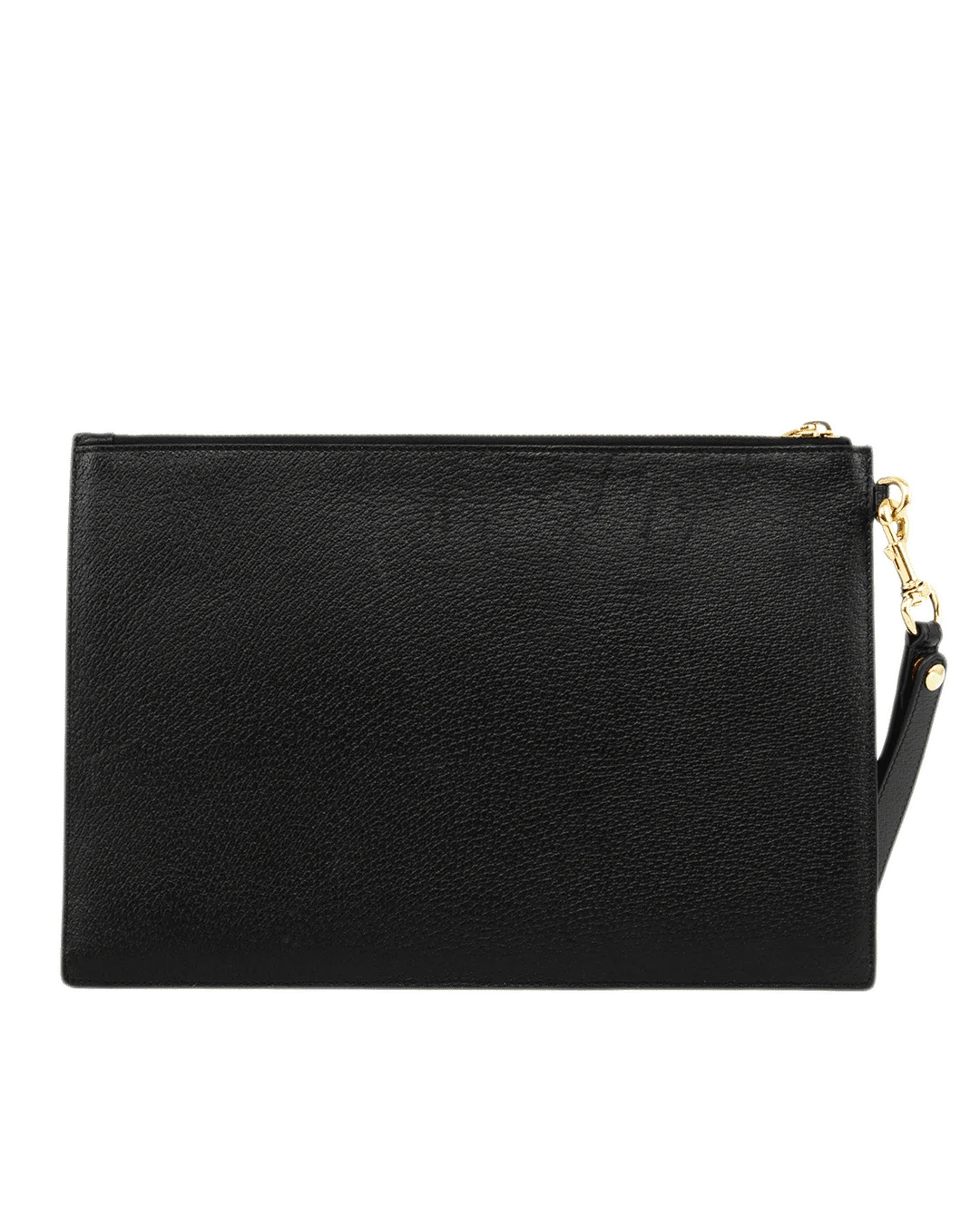 GUCCI CLUTCH WITH STRAP BLACK CANVAS GHW 0898