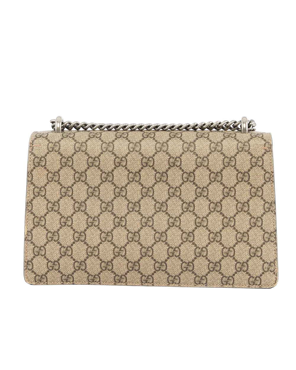 GUCCI DIONYSUS SMALL BLACK BROWN GG MONOGRAM CANVAS RSHW 400249 525040 0621