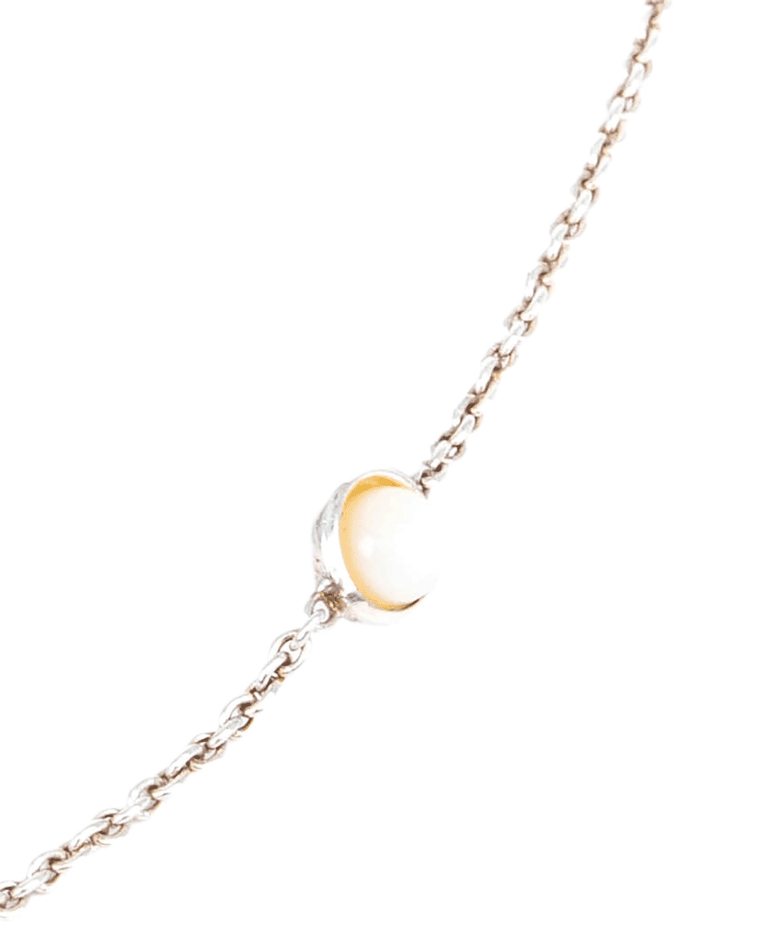 GUCCI DOUBLE G MOTHER OF PEARL NECKLAC RSHW 0753