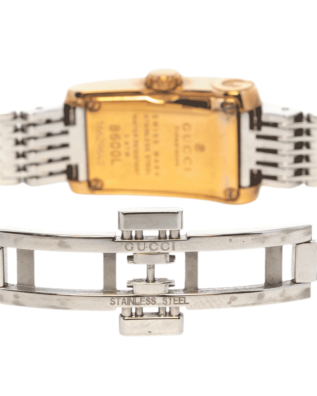 GUCCI G METRO SQUARE QUARTZ 8600L WATCH GHW 16629640 0568