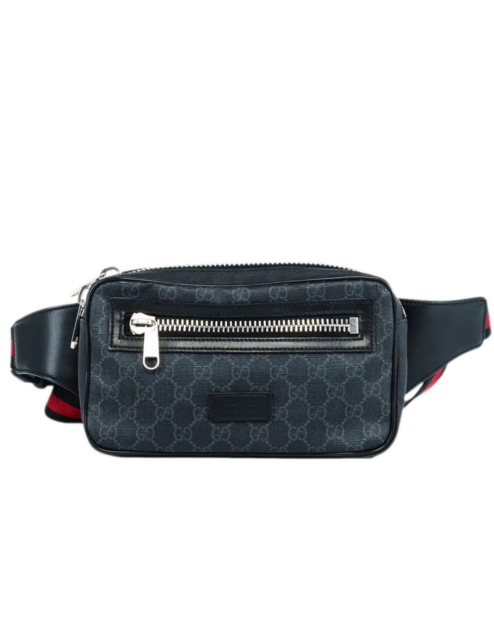 GUCCI GG BELT BAG BLACK GG SUPREME MONOGRAM CANVAS SHW 474293 520981 1473