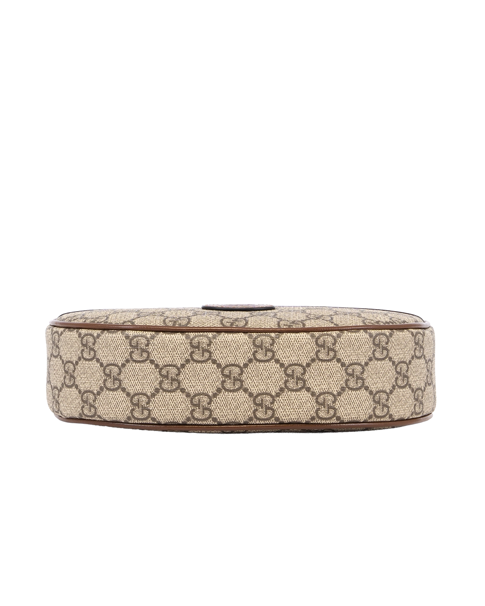 GUCCI GG HALF MOON MINI BROWN GG MONOGRAM CANVAS GHW 726843 493075 0255