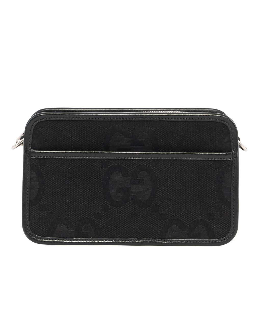 GUCCI GG JUMBO CAMERA BAG BLACK GG MONOGRAM CANVAS RSHW 0649