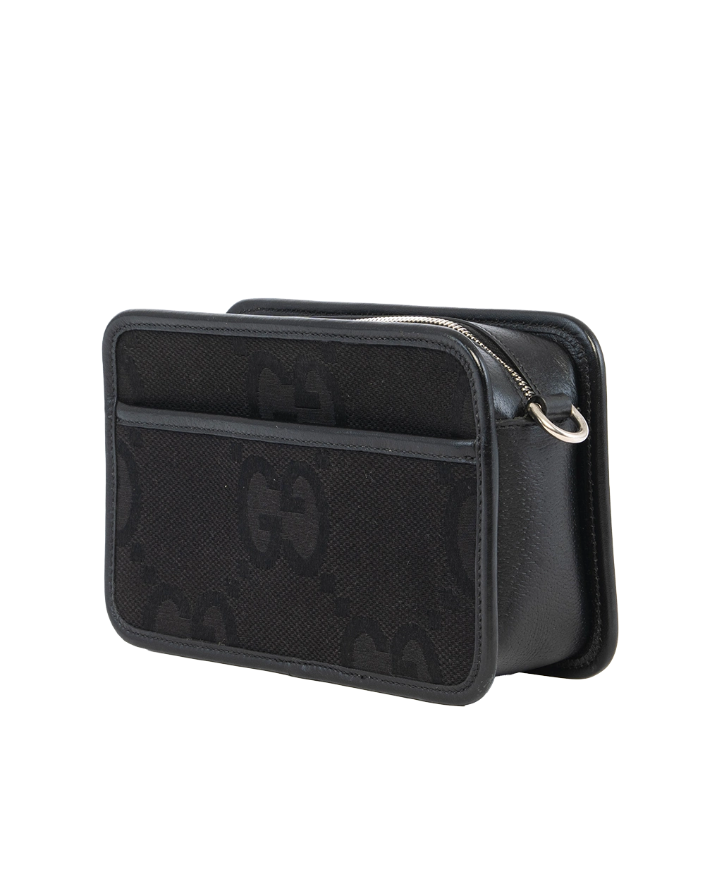 GUCCI GG JUMBO CAMERA BAG BLACK GG MONOGRAM CANVAS RSHW 0650