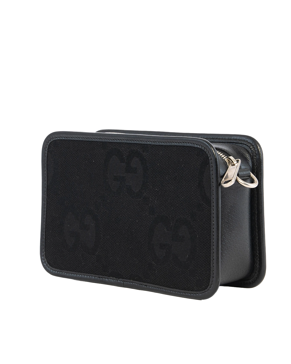 GUCCI GG JUMBO CAMERA BAG BLACK GG MONOGRAM CANVAS RSHW 0651