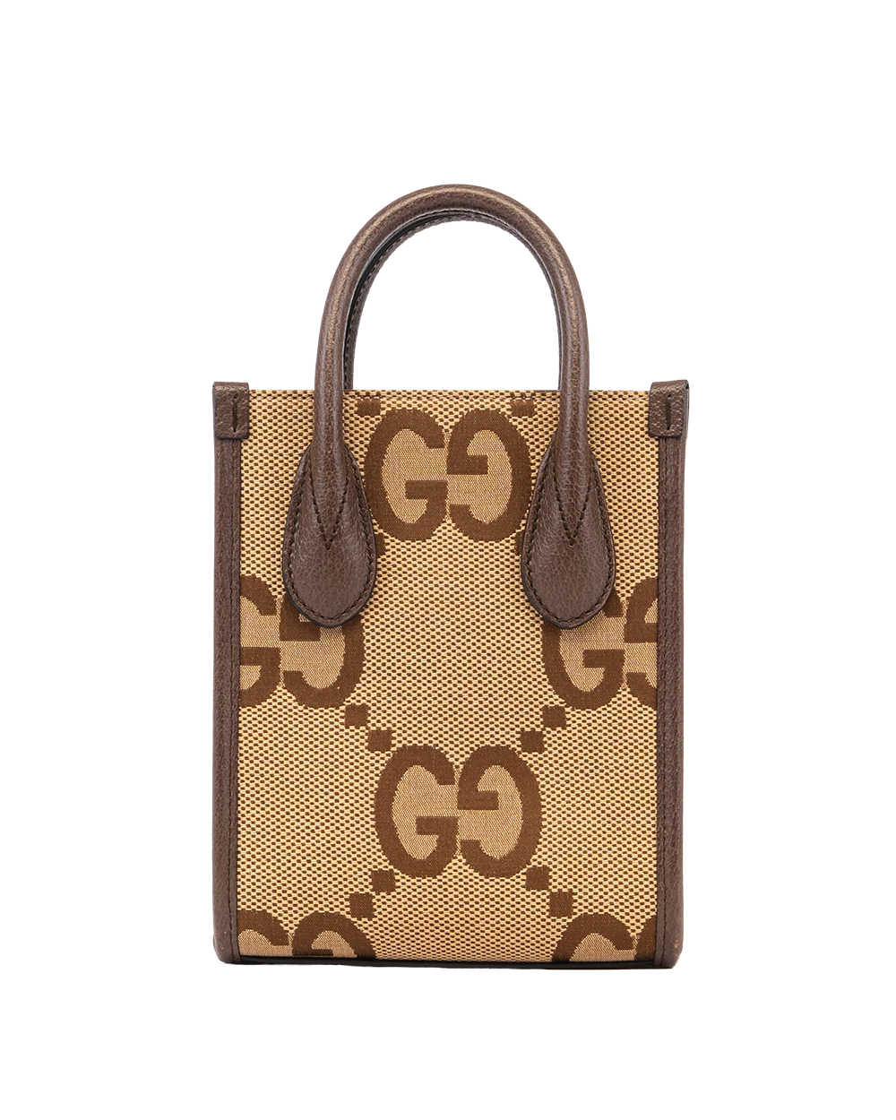 GUCCI GG JUMBO TOTE BAG MINI BROWN JUMBO GG MONOGRAM GHW 699406 493075 0019