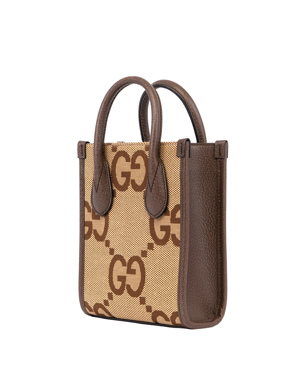 GUCCI GG JUMBO TOTE BAG MINI BROWN JUMBO GG MONOGRAM GHW 699406 493075 0022