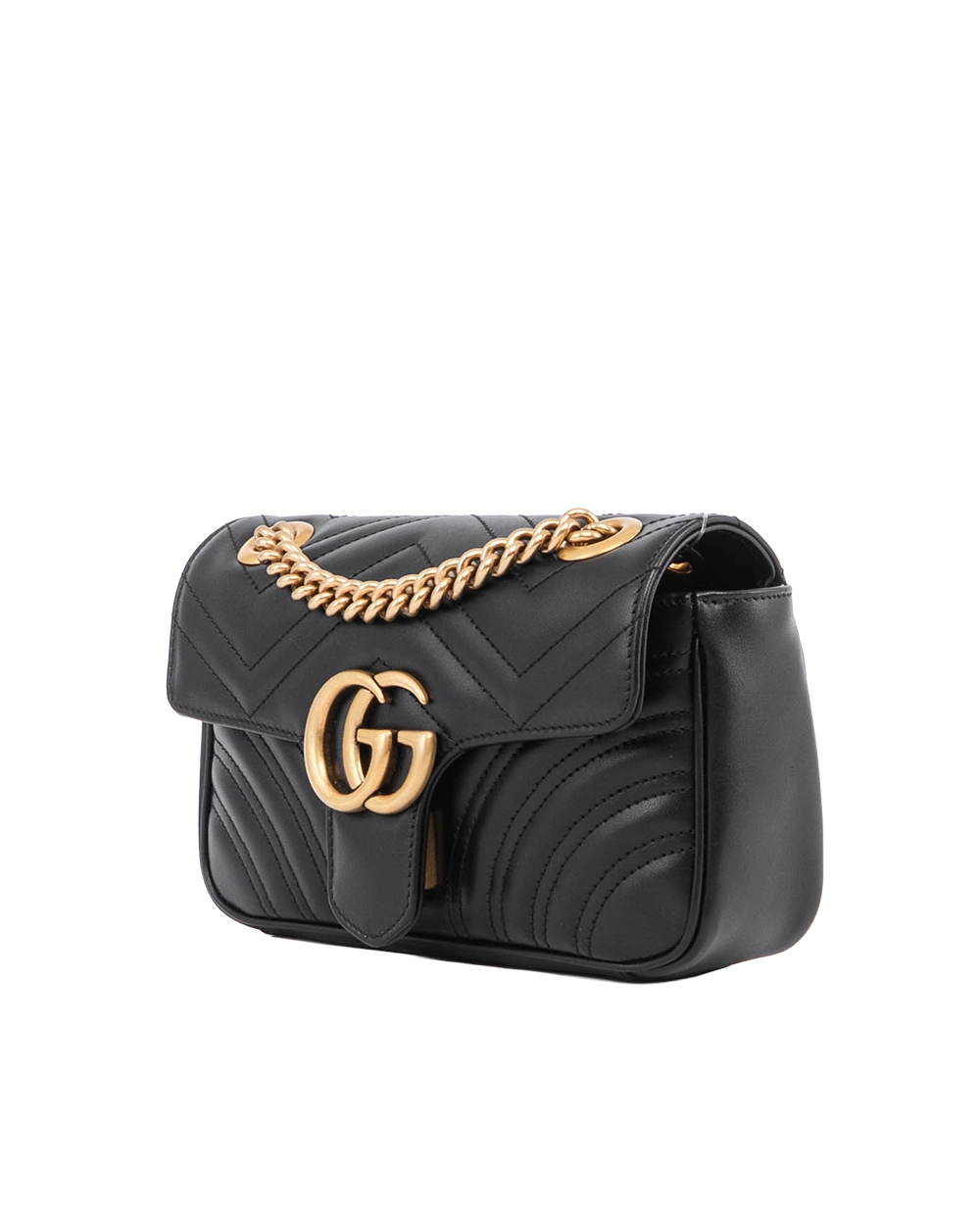 GUCCI GG MARMONT 22 BLACK CALF GHW 446744 520981 05857