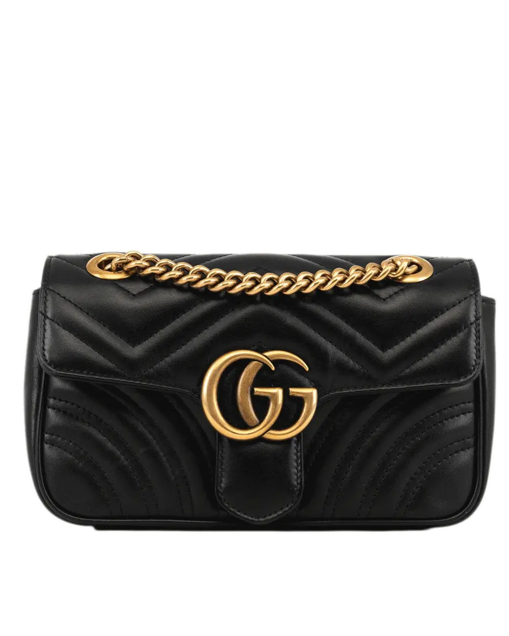 GUCCI GG MARMONT 22 BLACK CALF GHW 446744 520981 3694